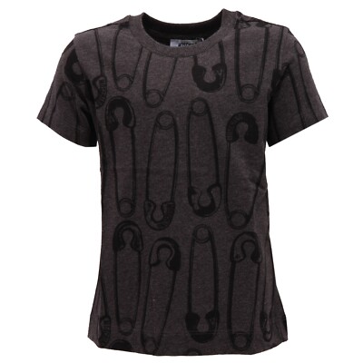 4546Z maglia bimbo BOY MOSCHINO KID/TEEN dark grey/black t-shirt cotton