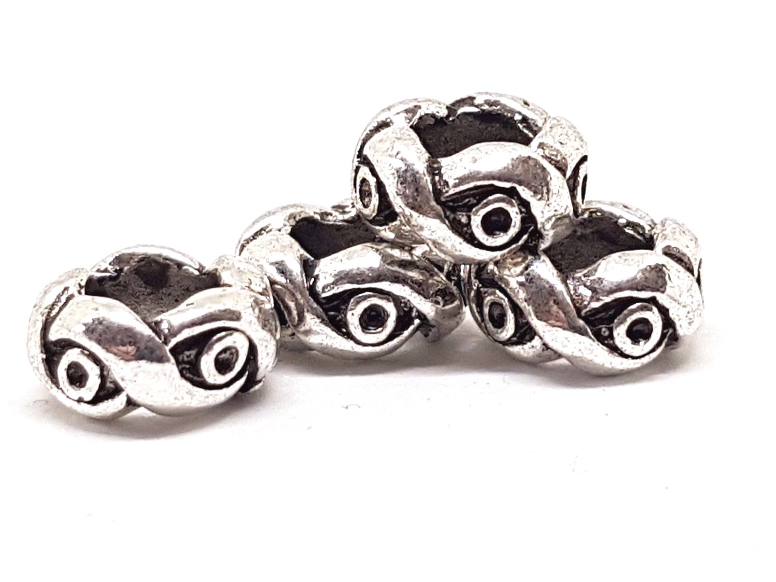 Hair Beads Dreadlock Mattlock Beard Viking Celt Rasta Pewter Metal  X 4 Unisex