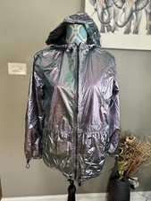 CHARLOTTE RUSSE Lightweight Jacket Holographic Size M