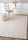 Handmade Natural Jute Area Rug Off White Color Braided Bohemian Home Decor Rugs