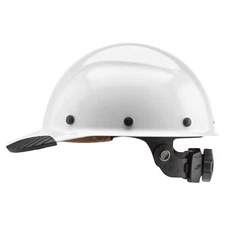 NEW LIFT SAFETY HDFC-17WG DAX CAP STYLE WHITE HARD HAT w/ RATCHET SUSPENSION
