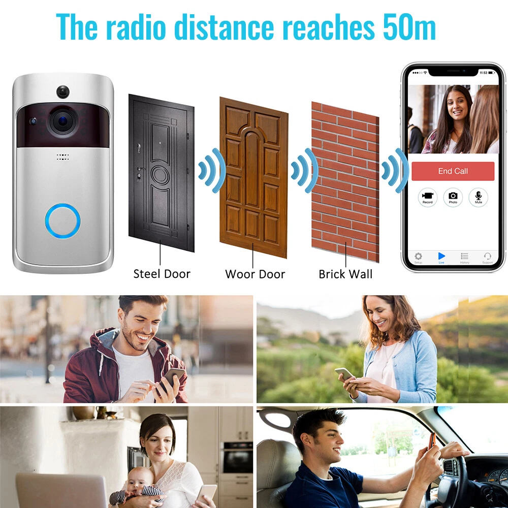 Ring Video Doorbell - Smart Wireless WiFi Doorbell Camera with