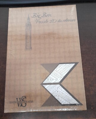 Big Ben. 3D Puzzle zum Ausmalen White Star 9788854032347