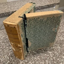 VINTAGE THE COAST FILE LETTERS BOOK HOLDER, AMAZING ANTIQUE