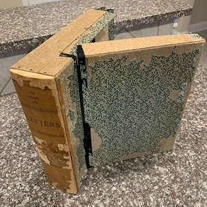VINTAGE THE COAST FILE LETTERS BOOK HOLDER, AMAZING ANTIQUE