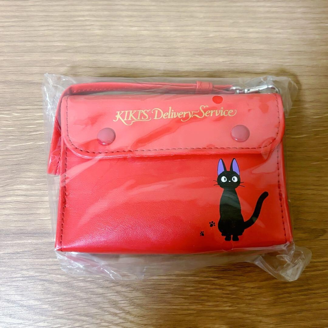 Studio Ghibli Kiki's Delivery Service Red Radio Pouch Jiji Black