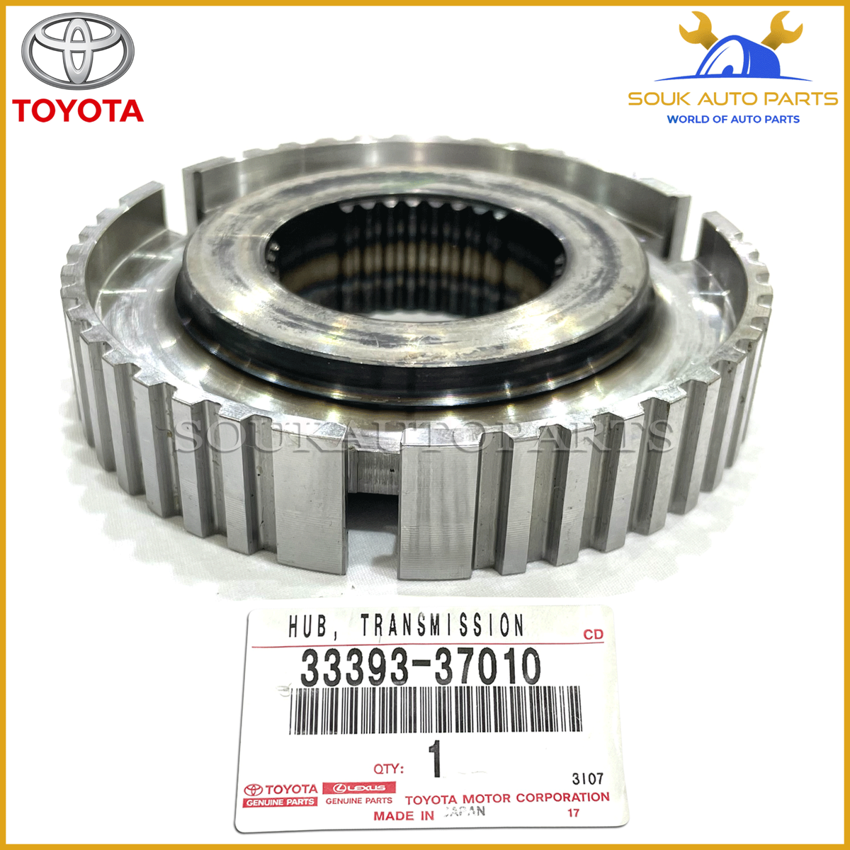 33393-37010 Genuine Toyota HUB, TRANSMISSION CLUTCH, NO.3
