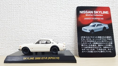 1 64 Kyosho Nissan Skyline 00 Gt R Kpgc10 White Diecast Car Model Ebay