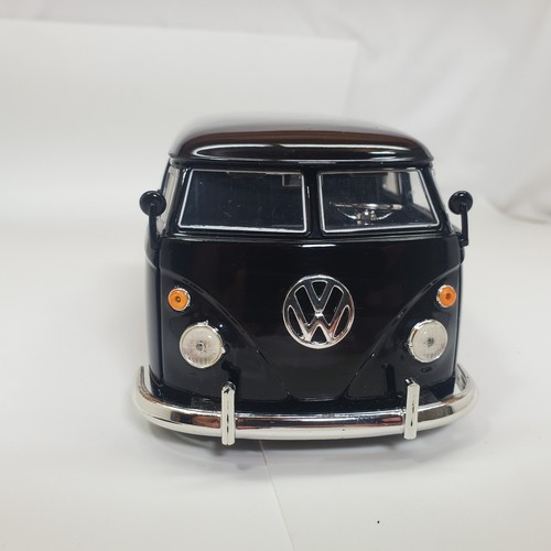 Jada Bigtime Kustoms BTK 1963 Volkswagen Bus Pickup Truck Black 63 VW - Picture 12 of 21