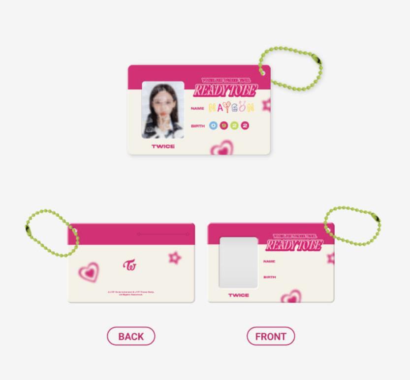 TWICE 5TH WORLD TOUR READY TO BE OFFICIAL MD GOODS ID SET SEALED