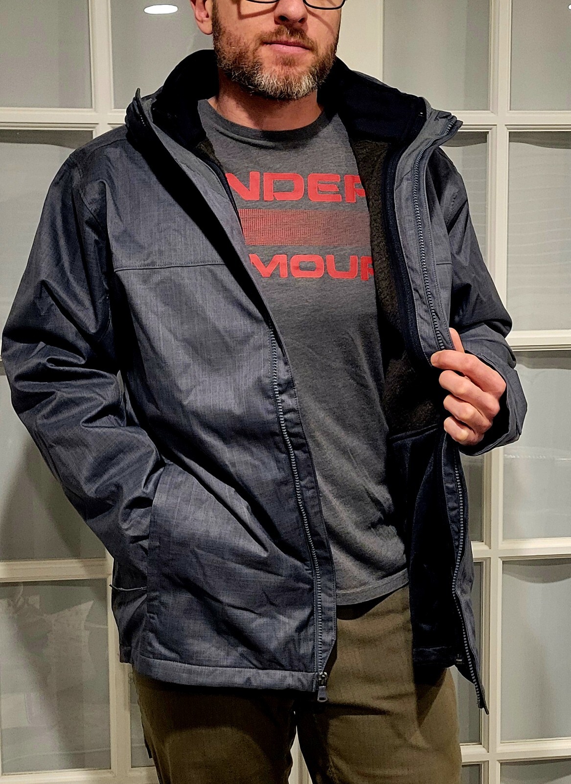 Under Armour Infrared Gear 3 Season Jacket, Grey - Men's Lar