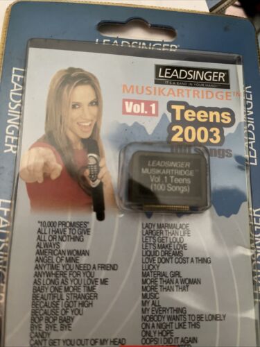 Leadsinger Video Karaoke Musikartridge, Tween, 100 Tracks, Vol. 1 - Picture 3 of 3