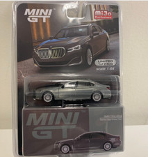 1/64 Mini GT BMW 750Li xDrive Bernina Grey Amber Effect Model Car MGT00515 CHASE