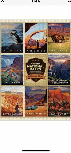 Americanflat 500-teiliges Puzzle Erwachsene Kinder Puzzle Spiel Nationalparks 1
