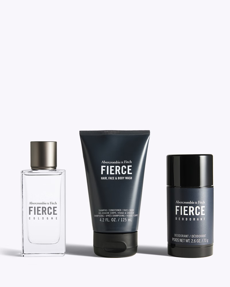 Abercrombie & Fitch Fierce Cologne New 2025 Gift Set of 3 items