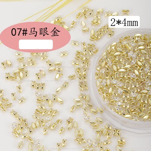 300pcs 5Sizes Sparkle Mini Flatback For Nail Decoration Water Drop Shaped Zircon - Picture 19 of 23
