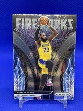 2021-22 Panini Prizm Basketball Lebron James Fireworks Los Angeles Lakers