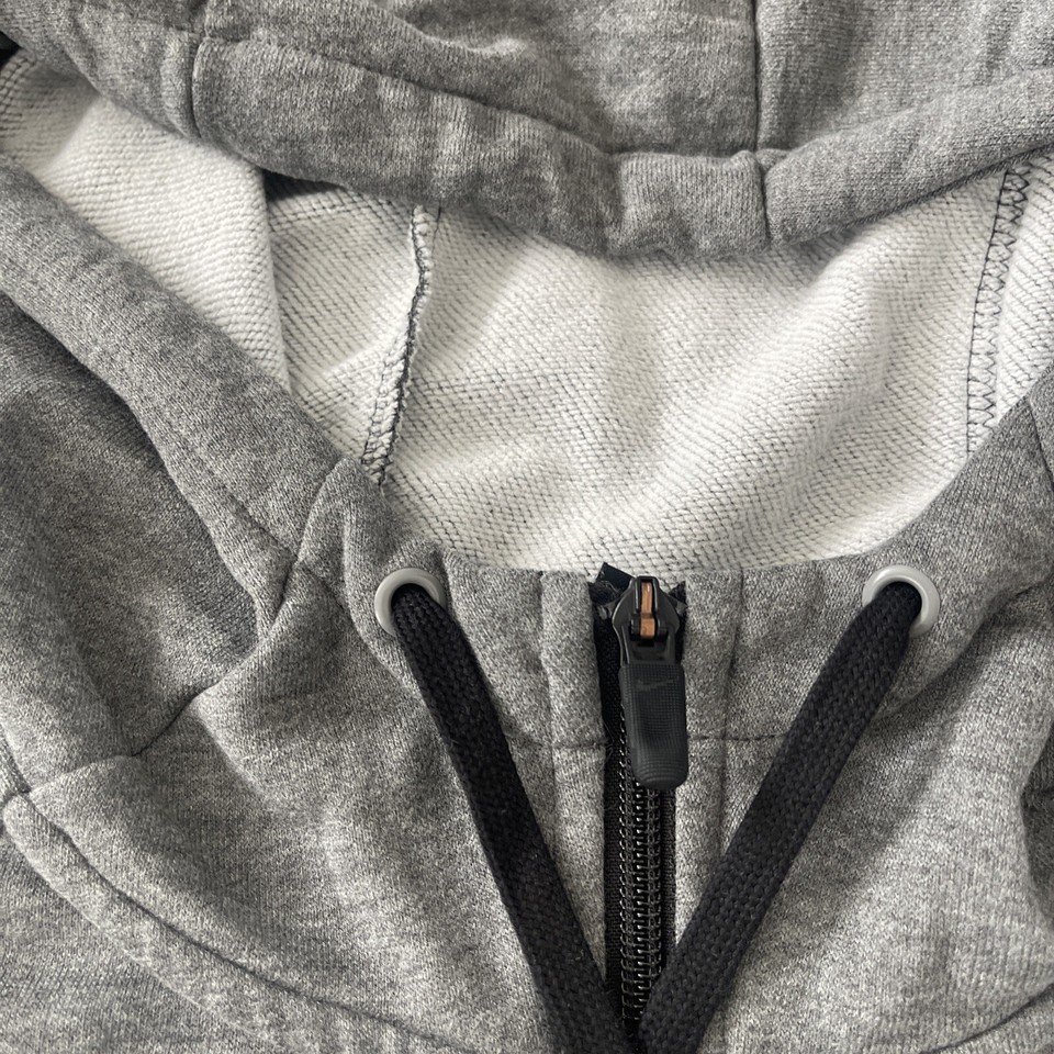 Nike DriFIT Mens Full Zip Training Hoodie Sweatshirt Gray Size 2XL