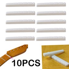 10PCS BONE Nut For Fender ST Electric Guitar 42X3.5X5mm Luthier saddle US