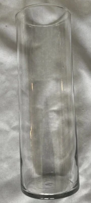 10.5x3.5” Glass Cylinder Vase Table Centerpiece - Photo 1/4