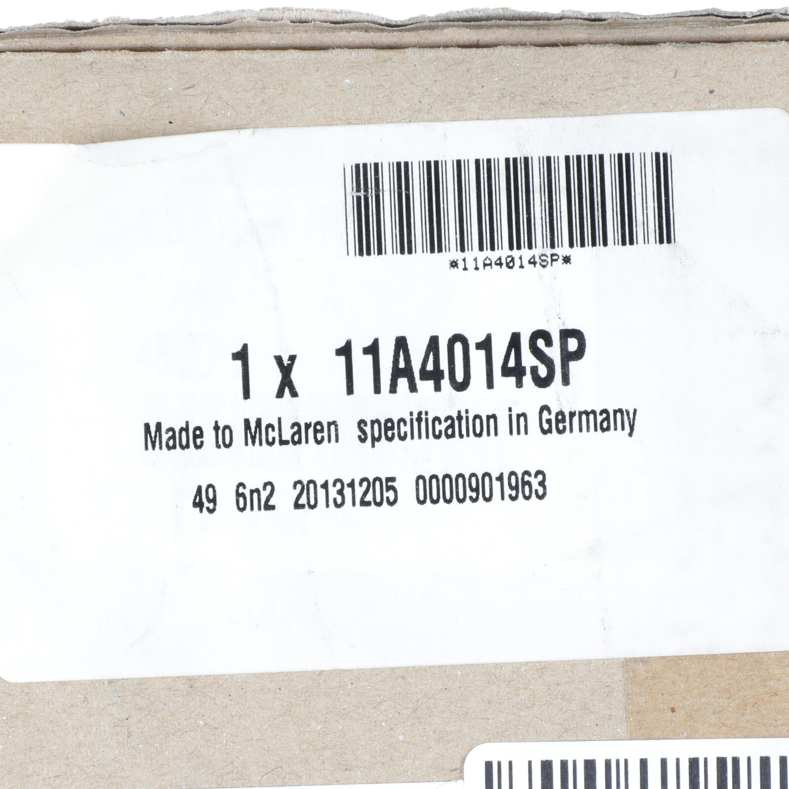 GENUINE MCLAREN BACKLIGHT SEALS RIGHT PASSENGER REAR OEM NEW 11A4014SP