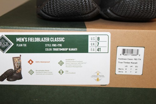 MUCK BOOT COMPANY Fieldblazer Clásico Marrón/Madera Verdadera Botas Para Hombre Talla 8/Wms 9 - Imagen 14 de 14