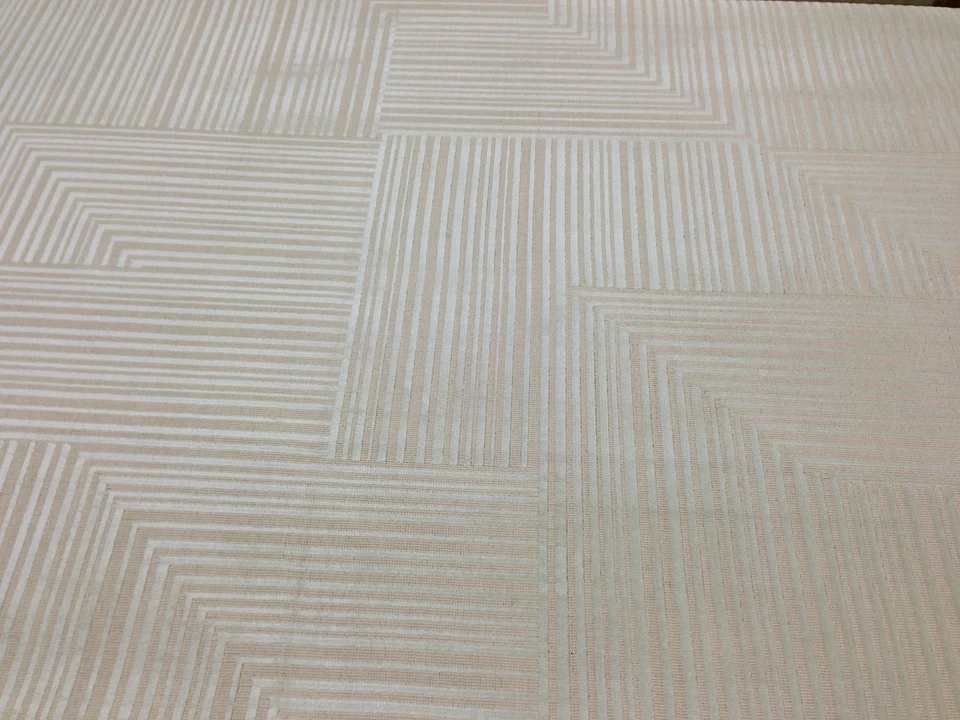 DONGHIA FABRIC JACKSON WILLOW WHITE STRIPE VELVET UPHOLSTERY FABRIC BY THE YARD - Image 2 of 4