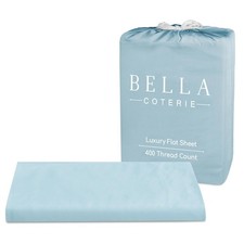 Bella Coterie Luxury Bamboo Viscose Queen Size Flat Sheet  100 Organically ...