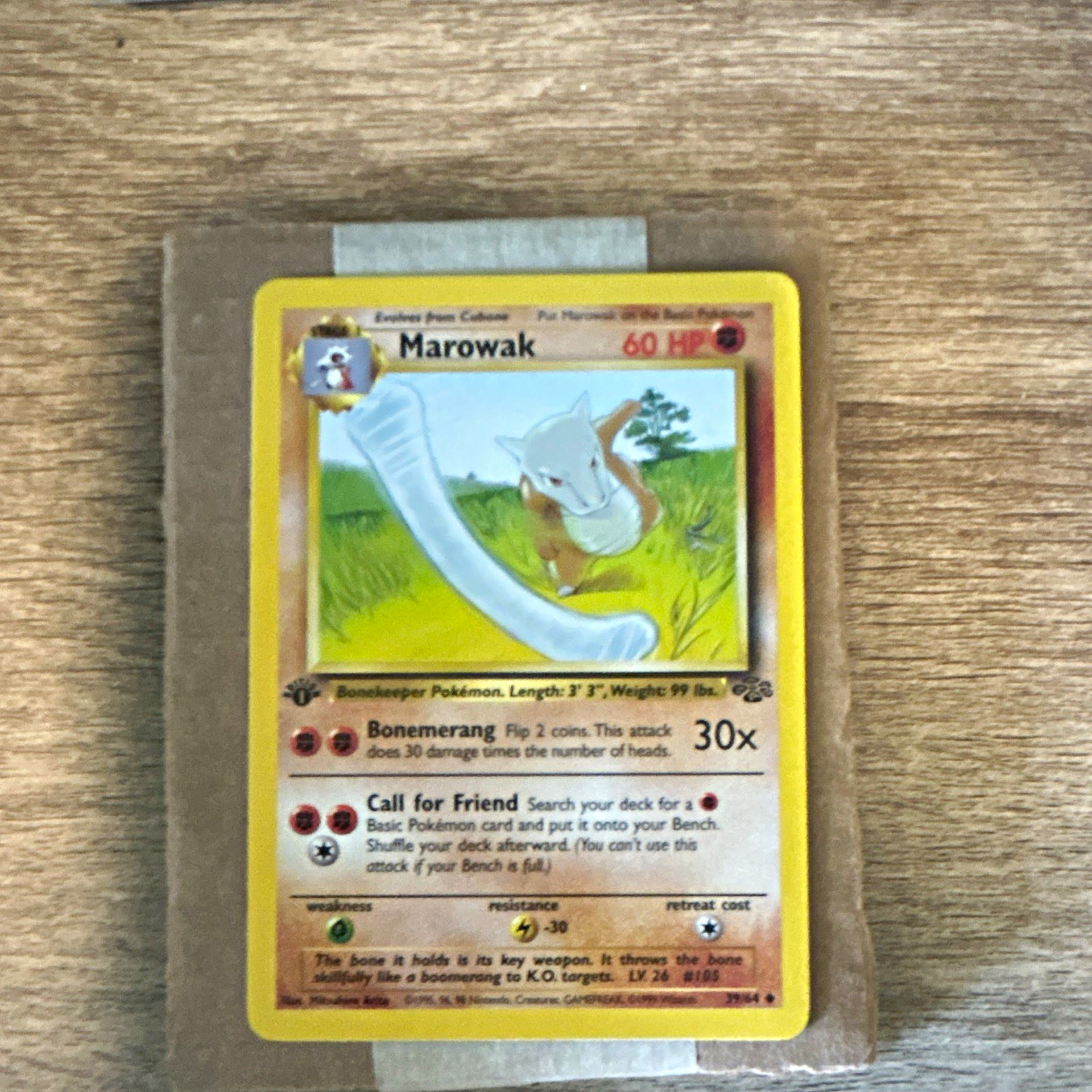 Wizards of the Coast Marowak 39/64 Jungle 1st Edition Regular EN 1999 60HP