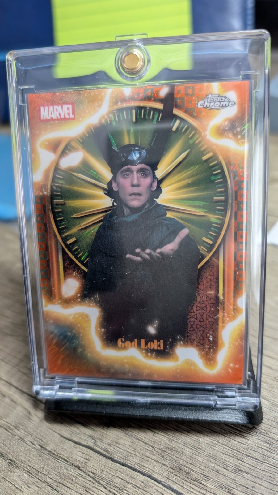 President Loki #TVA-15 Marvel 2025 Topps Chrome Studios The TVA Pruning trading card — raw and PSA graded price guide