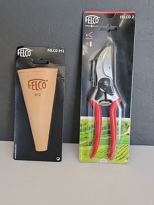 Felco 2 One-Hand Pruning Shear with Shear Case, 1in Cutting Capacity, Classic 