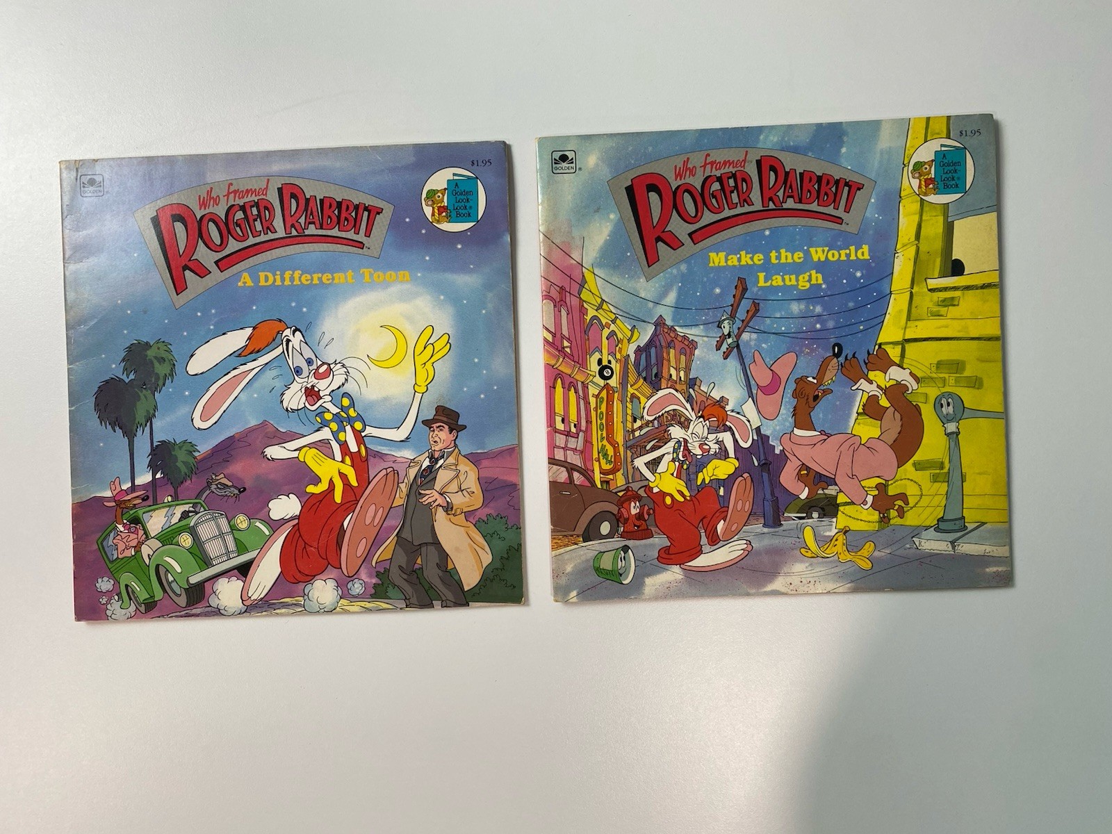 VTG 1988 Who Framed Roger Rabbit Make The World Laugh Toon Book Lot