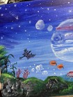 Original 11”x14” Pandora Inspired Shimmering Acrylic Painting on canvas — photo 3