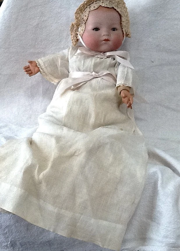 Muñeca bebé Darling 11" porcelana, celuloide y tela Armand Marscille 341/6 Foto 3 de 3