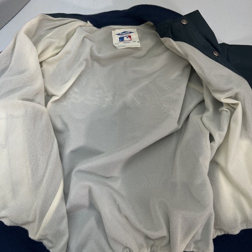 Veste légère vintage années 1990 Pyramid MLB Yankees SpellOut taille moyenne - Photo 13 sur 13