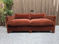 Soho Home Ashford 2 Seater In Rust Cotton Velvet RRP-£3595