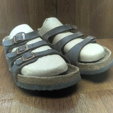 Birkenstock Florida Sandals Women s 40 Triple Strap Buckle Slide Comfort
