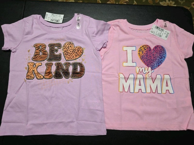 New Girls Sz 3/4T Graphic Tshirts