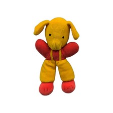 Sterntaler Rassel Greifling Hund Latzhose Baby ca. 22cm