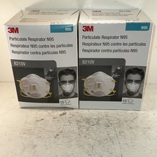 20 New 3M 8210V N95 Particulate Respirator Protective Dust Masks Exhale Valve