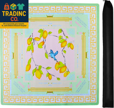 Printed American Learning Mahjong Mat 33 X33 , Anti-Slip, Noise-Reducing, Mahj