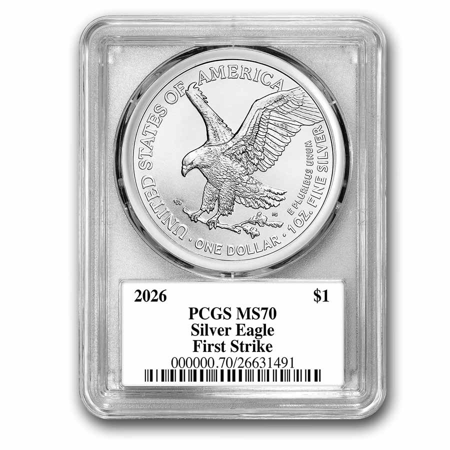 2026 American Silver Eagle MS-70 PCGS (FS, 250th Anniv Label)-Pre
