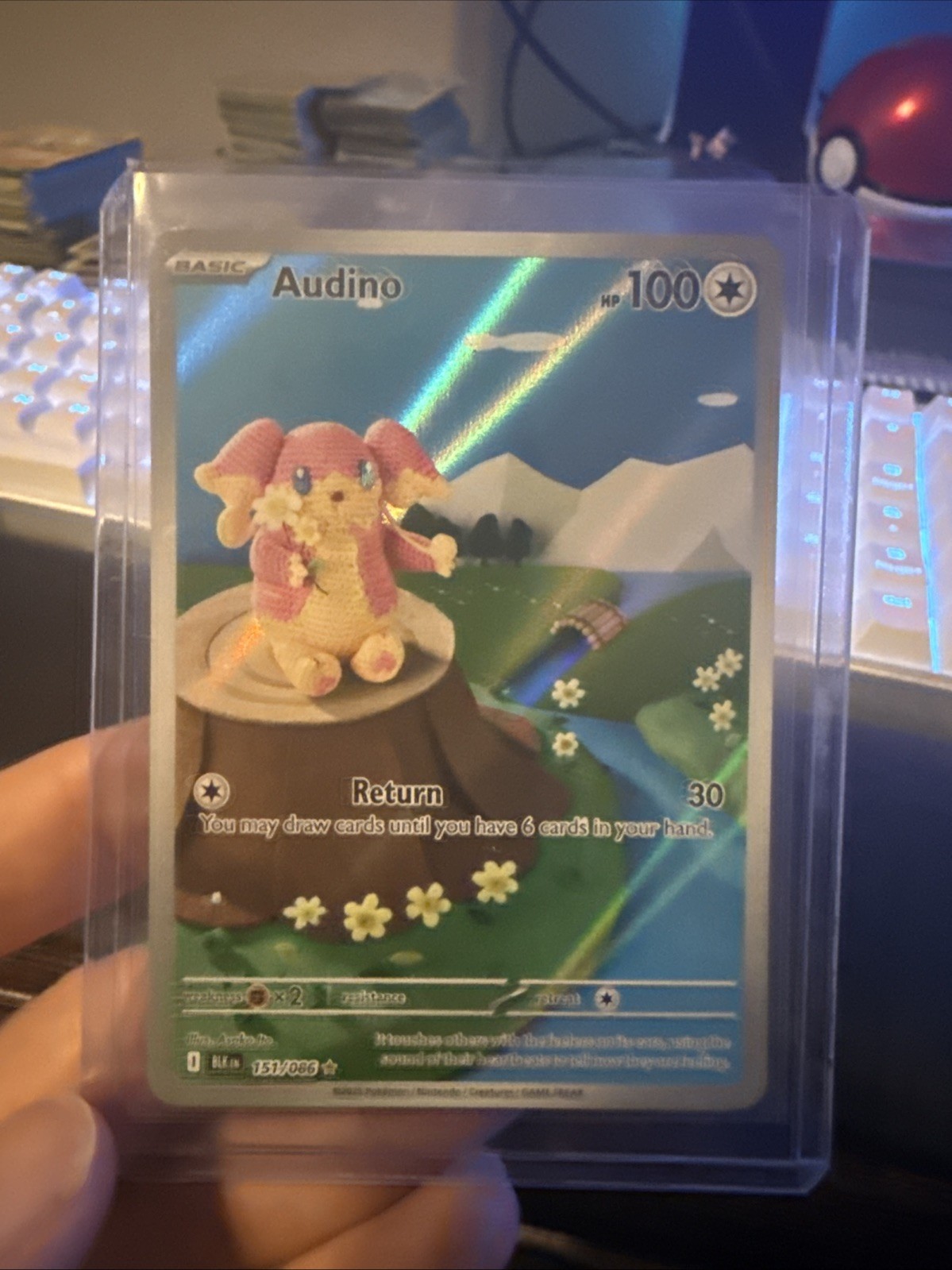 Audino 2025 Scarlet & Violet: Black Bolt #151/086 Illustration