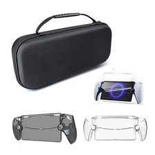 For PlayStation Portal Console Carrying Bag Protective Case Stand Tempered Film
