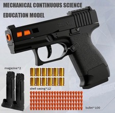 Semi-Automatic Toy Blaster Gun Auto Loading Shell Eject 2 Mags 100 Bullets