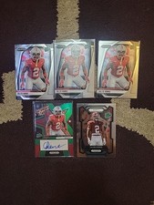 5 card Caleb Downs Rookie lot w/ Auto Autograph Prizm Ohio State Buckeyes Star!