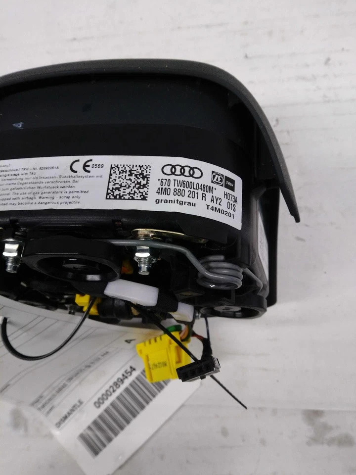 2018 Audi Q5 Steering Wheel Air Bag White OEM Used 98K Miles NJ25-21373-526282 Foto 3 de 4