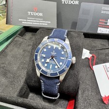 2024 PAPERS TUDOR Black Bay 79030B Blue Dial Blue Strap 39mm Men's Watch 2