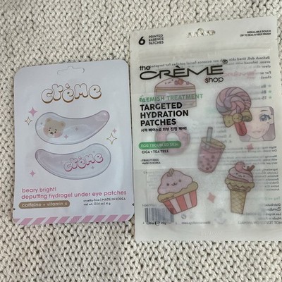 The Crème Shop Under Eye Patches And Hydration Patches For Blemishes Lot New