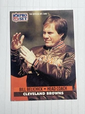 1991 Pro Set NFL Bill Belichick Head Coach Rookie Card #126 Clevland Browns